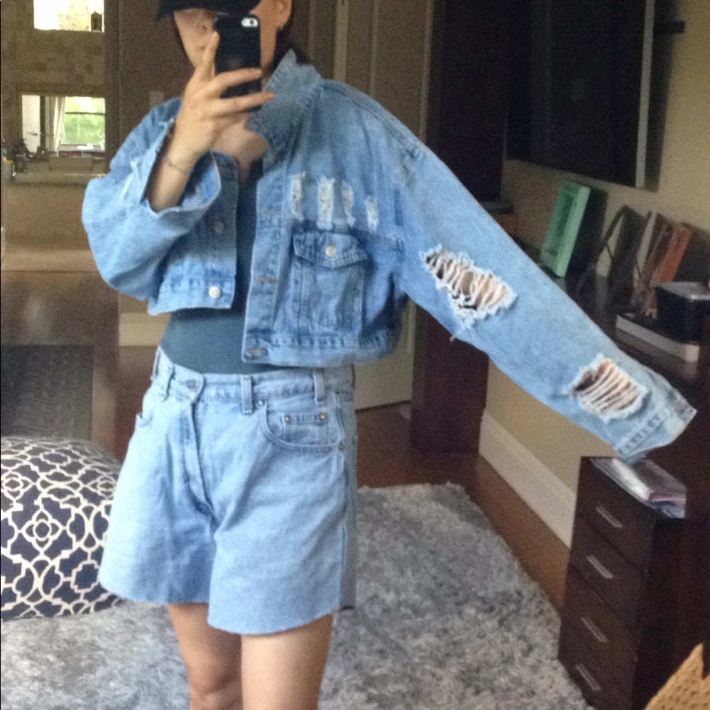 P hot sexy denim jacket 😍❤️ - Picture 1 of 7